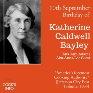 Katherine Caldwell Bayley birthday