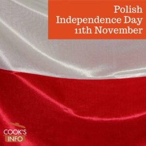 Polish flag close-up