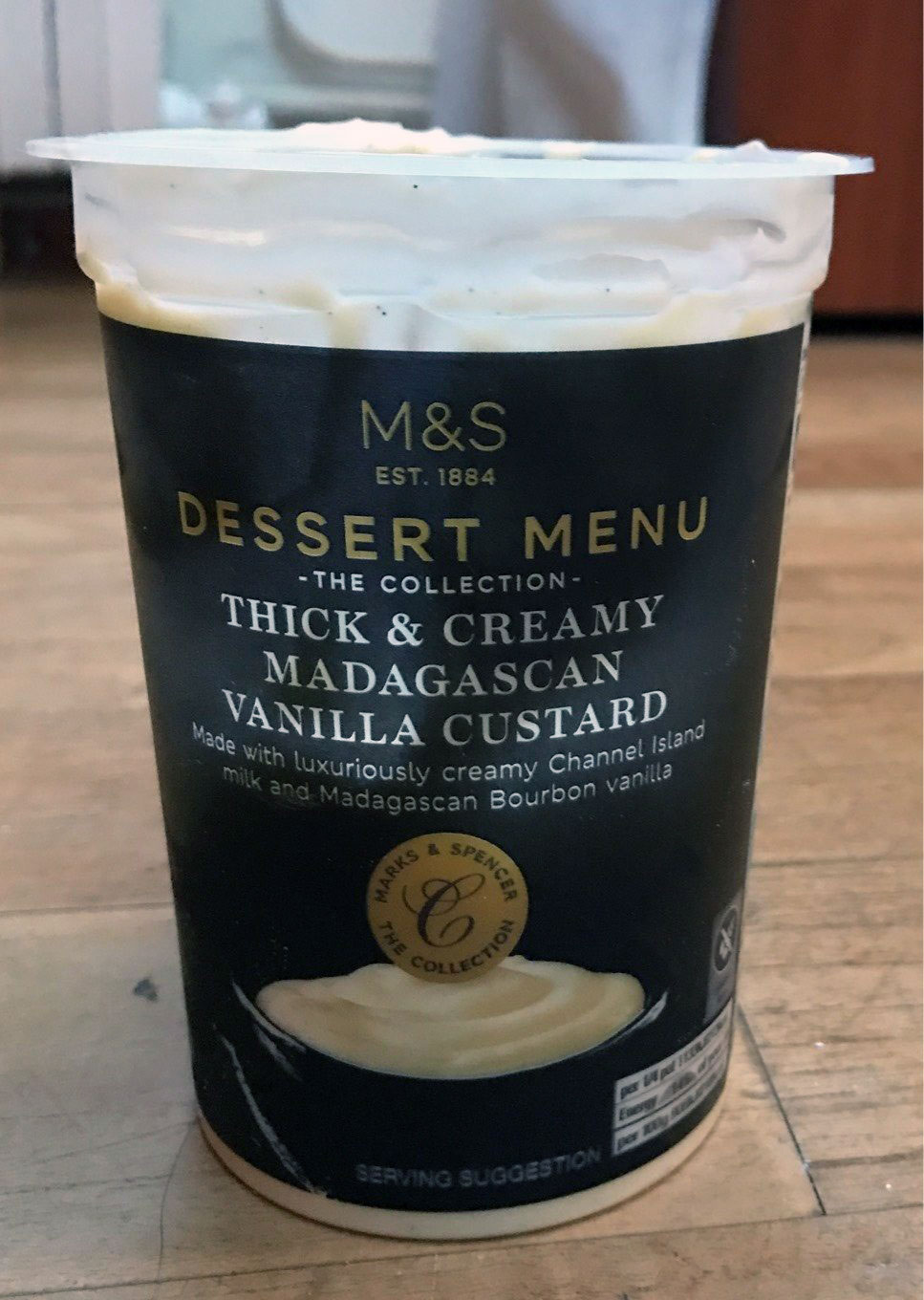 Vanilla custard tub