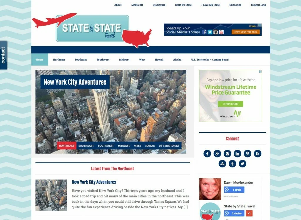 State by State Travel – WordPress Theme