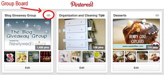 How to recognize a group board on Pinterest