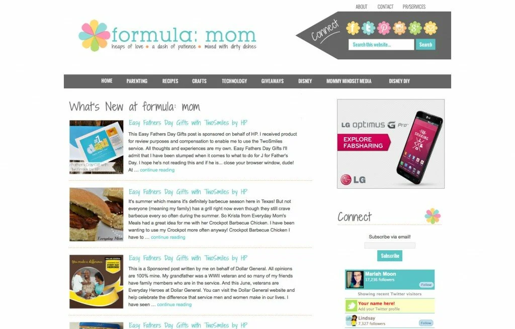 Formula Mom – WordPress Theme