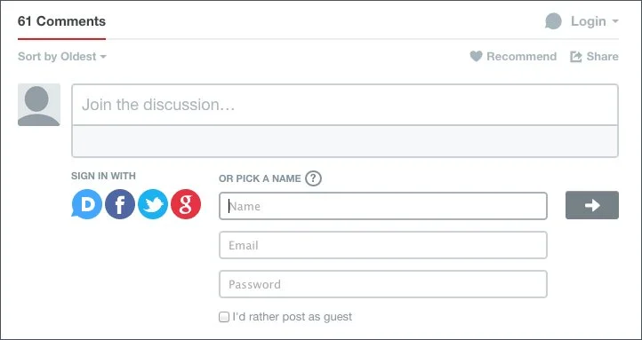 disqus comments - make it easy for your readers to comment